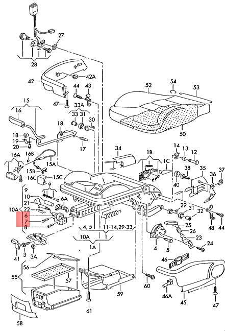 Genuine VW AUDI SEAT SKODA Beetle Cabrio Cabriolet Glide Piece 1J0881203A
