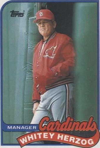 1989 Topps - Whitey Herzog #654