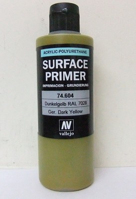Vallejo Model Air 74.604 German Dark Yellow RAL7028 200ml Surface Primer