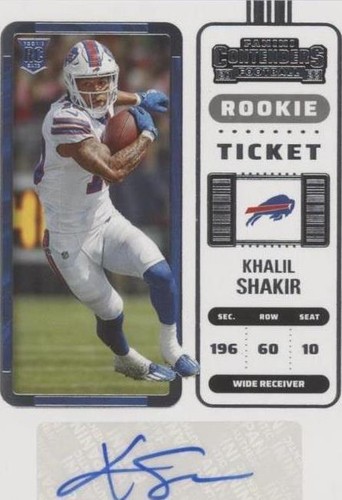 2022 Panini Contenders Khalil Shakir #219