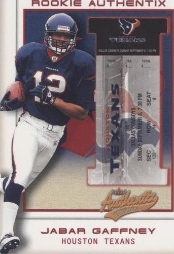 2002 Fleer Authentix Jabar Gaffney #106