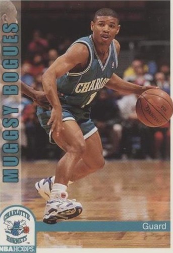 ビンテージ　1990年代　NBA jersey Muggsy Bogues Vintage Muggsy Bogues Charlotte Hornets Champion Jersey 90s