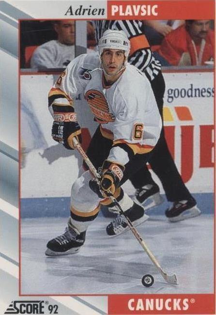 1992-93 Score - Adrien Plavsic #531