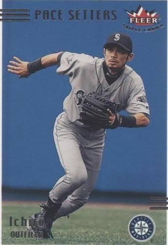その他 2001 fleer Ichiro RC  #/2999 Psa10 pop20 2001 Fleer Triple Crown /2999 Ichiro Suzuki #306 Rookie RC