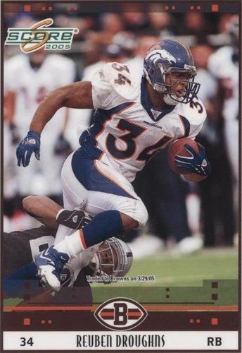 2005 Score Reuben Droughns #88