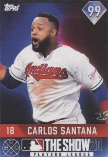 2020 Topps The Show 20 Players League - Carlos Santana #12