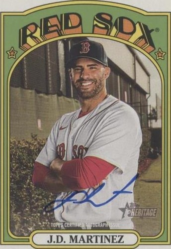 2021 Topps Heritage - J.D. Martinez #ROA-JMA
