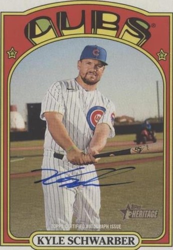 2021 Topps Heritage - Kyle Schwarber #ROA-KS
