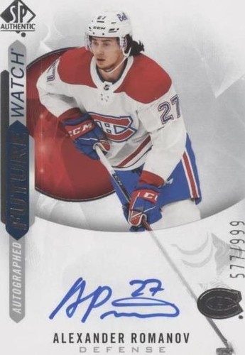 2020-21 SP Authentic - Alexander Romanov #206