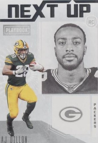 2020 Panini Playbook A. J. Dillon #NU-25