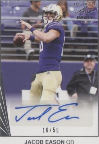 2020 Leaf Ultimate Draft Jacob Eason #90-JE1