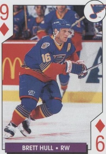 1996-97 Bicycle NHL Hockey Aces Playing Cards - Brett Hull #9D