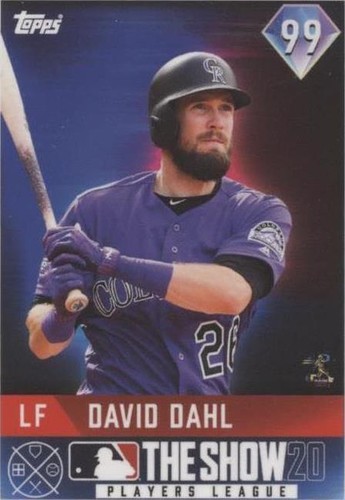 2020 Topps The Show 20 Players League - David Dahl #4