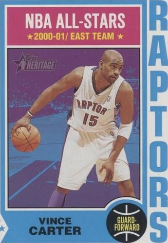 2001-02 Topps Heritage - Vince Carter #150