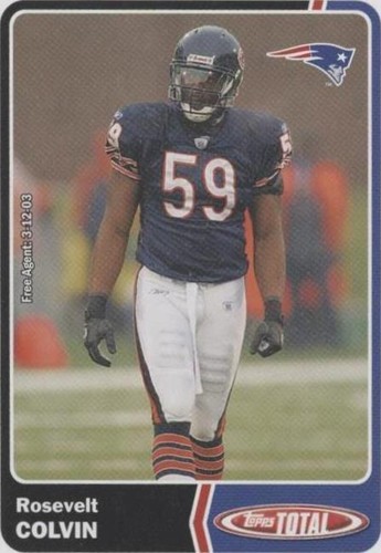 2003 Topps Total Rosevelt Colvin #324