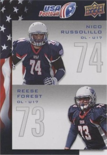 2014 Upper Deck USA Football Nico Russolillo Reese Forest #126
