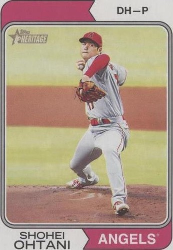 大谷翔平　2019 TOPPS HERITAGE SHOHEI OHTANI 2019 Topps Heritage Baseball Action Variation #430 Shohei