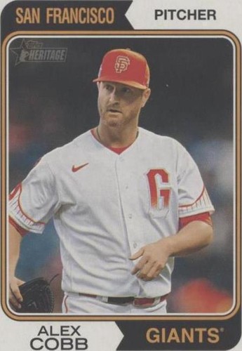 2023 Topps Heritage High Number - Alex Cobb #664