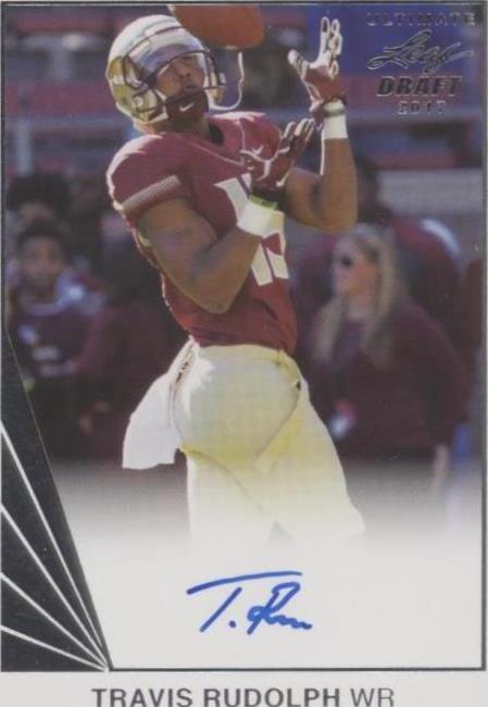 2017 Leaf Ultimate Draft Travis Rudolph #UBA-TR1