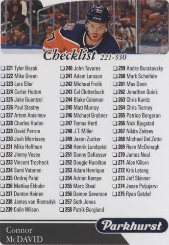 2018-19 Upper Deck Parkhurst - Connor McDavid #310