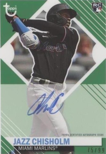 2021 Topps Brooklyn Collection - Jazz Chisholm #BKA-JZC