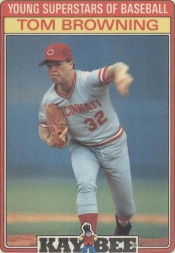 1986 Topps Kay Bee Toys Young Superstars of Baseball - Tom Browning #3