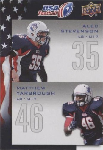 2014 Upper Deck USA Football Alec Stevenson Matthew Yarbrough #136