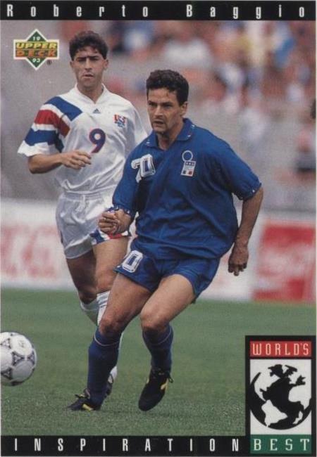Copa Mundial 94 1993 Upper Deck vista previa inglés/español Roberto Baggio #109