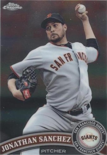 2011 Topps Chrome - Jonathan Sanchez #79