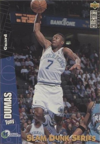 1996-97 Upper Deck Collector's Choice Nestlé Slam Dunk Series - Tony Dumas #8