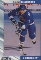 1992-93 Score - Curtis Leschyshyn #87