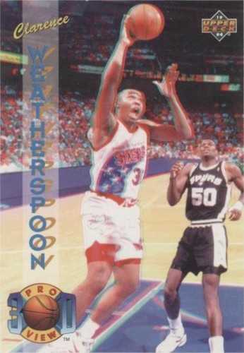 1993-94 Upper Deck Pro View 3D - Clarence Weatherspoon #66