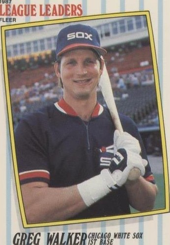 1987 Fleer Major League Leaders - Greg Walker #42