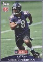 2009 Topps Kickoff Cedric Peerman #129