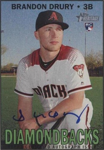 2016 Topps Heritage High Number - Brandon Drury #ROA-BD