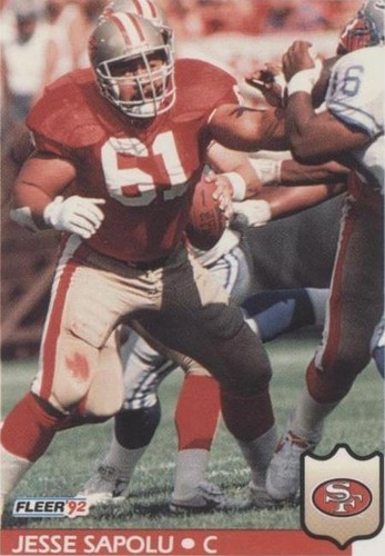1992 Fleer Jesse Sapolu #384