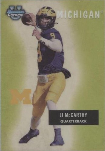 2023 Bowman University Chrome J.J. McCarthy #55BF-19
