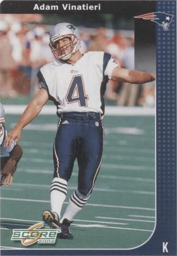 2002 Score Adam Vinatieri #136