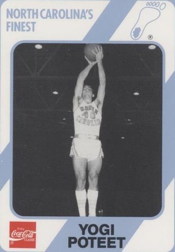 1989-90 Collegiate Collection/Coca-Cola North Carolina's Finest - Yogi Poteet #162