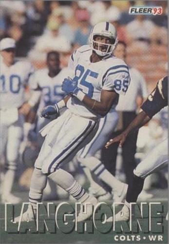 1993 Fleer Shell FACT (Football & Academics: A Championship Team) Reggie Langhorne #12