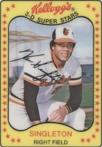 1981 Kellogg's 3-D Super Stars - Ken Singleton #39