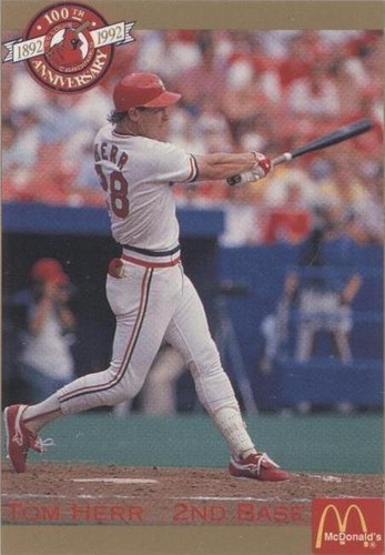 1992 Pacific McDonald's St. Louis Cardinals 100th Anniversary - Tom Herr #37