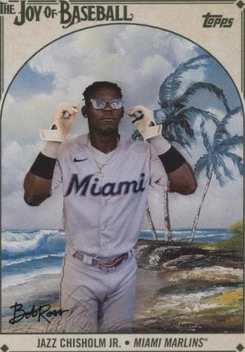 2023 Topps X Bob Ross The Joy of Baseball - Jazz Chisholm #36-SP