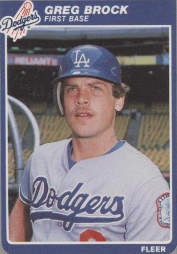 1985 Fleer - Greg Brock #368