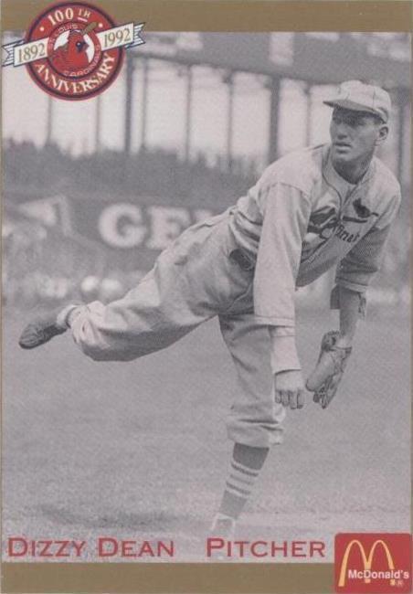 1992 Pacific McDonald's St. Louis Cardinals 100th Anniversary - Dizzy Dean #15