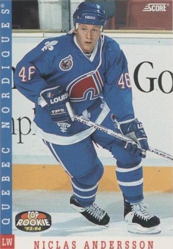 1993-94 Score - Niklas Andersson #460