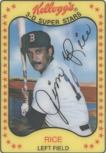 1981 Kellogg's 3-D Super Stars - Jim Rice #9