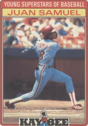 1986 Topps Kay Bee Toys Young Superstars of Baseball - Juan Samuel #29
