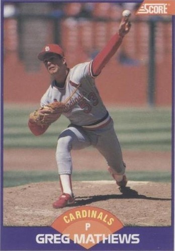 1989 Score - Greg Mathews #286