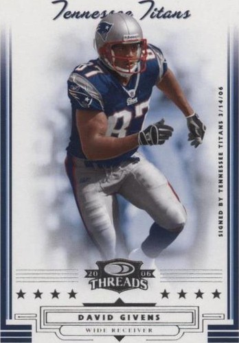 2006 Donruss Threads David Givens #106